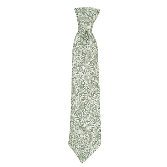 Sage & Silver Leaves Boys Ties