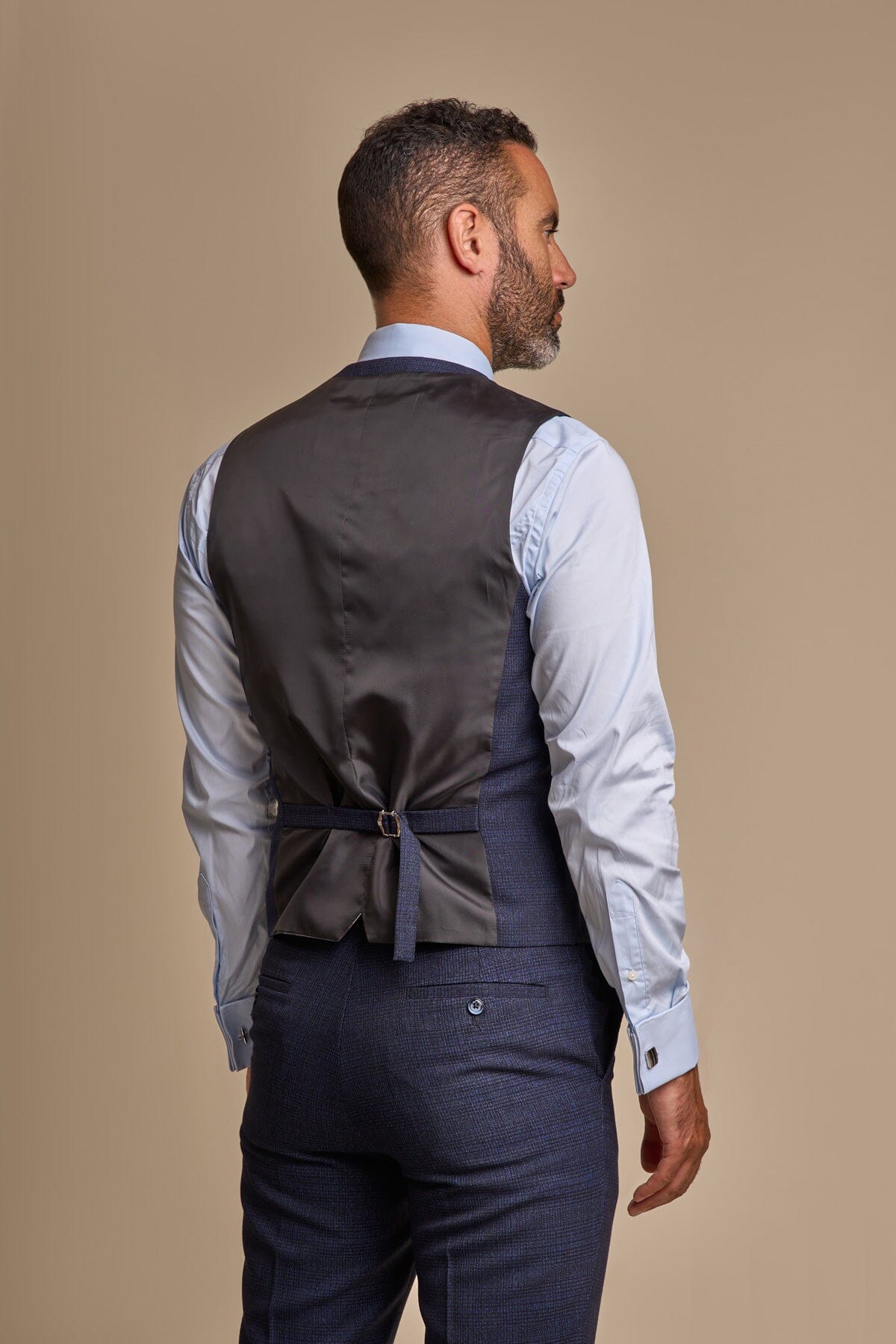 Caridi Navy 3 Piece Wedding Suit - Suits - 