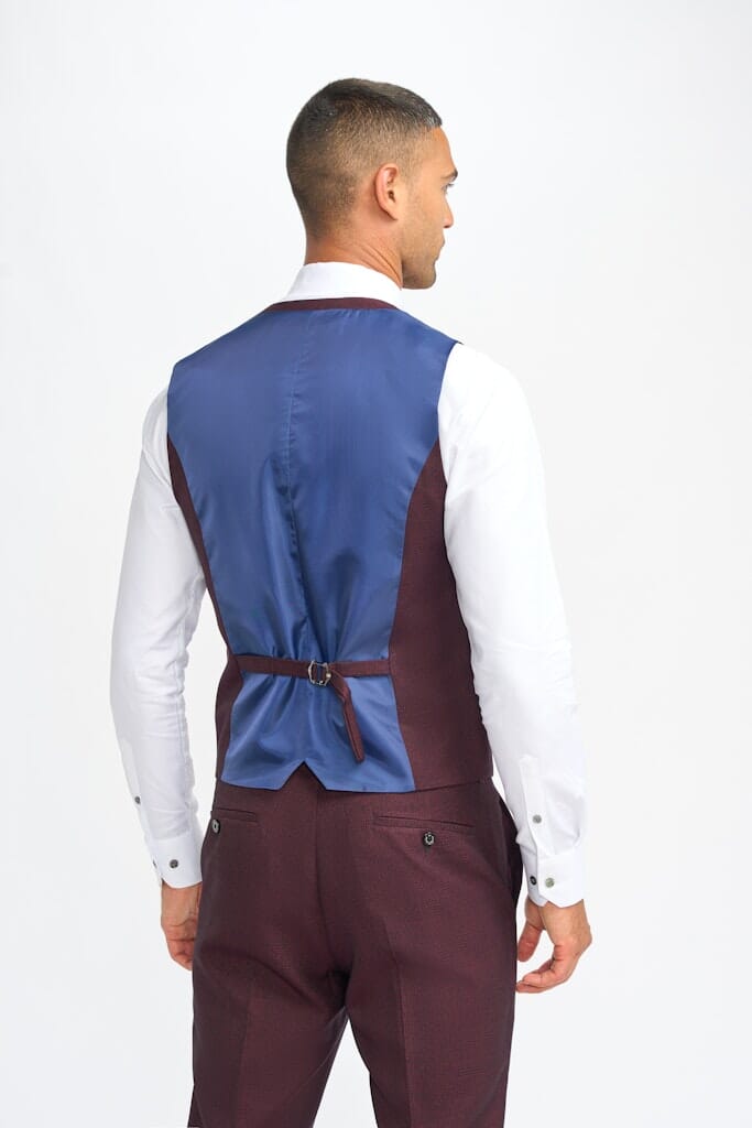Caridi Wine 3 Piece Suit - Suits - 