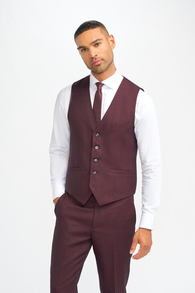Caridi Wine 3 Piece Suit - Suits - 