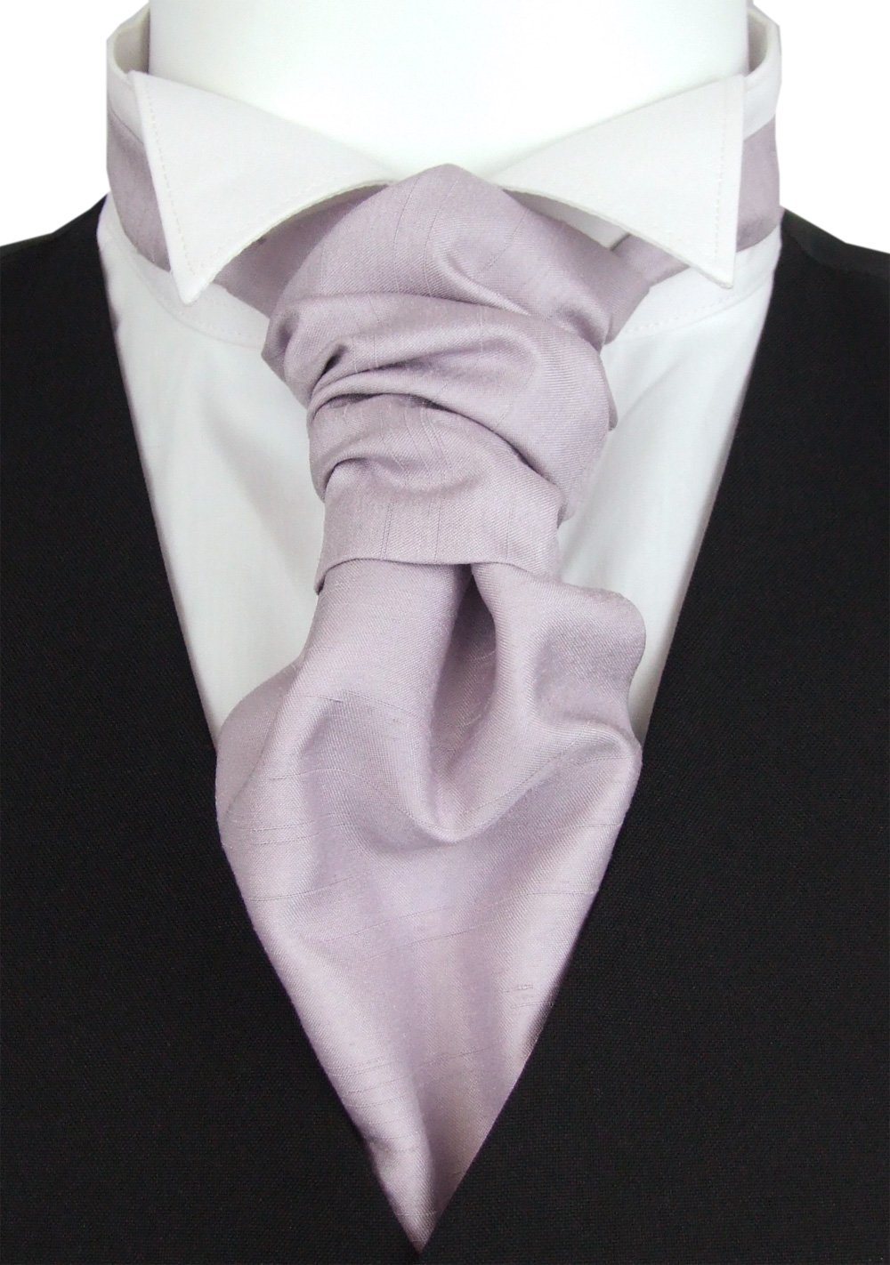 CLEARANCE - Cool Lilac Shantung Boys Cravat - Clearance - Swagger & Swoon