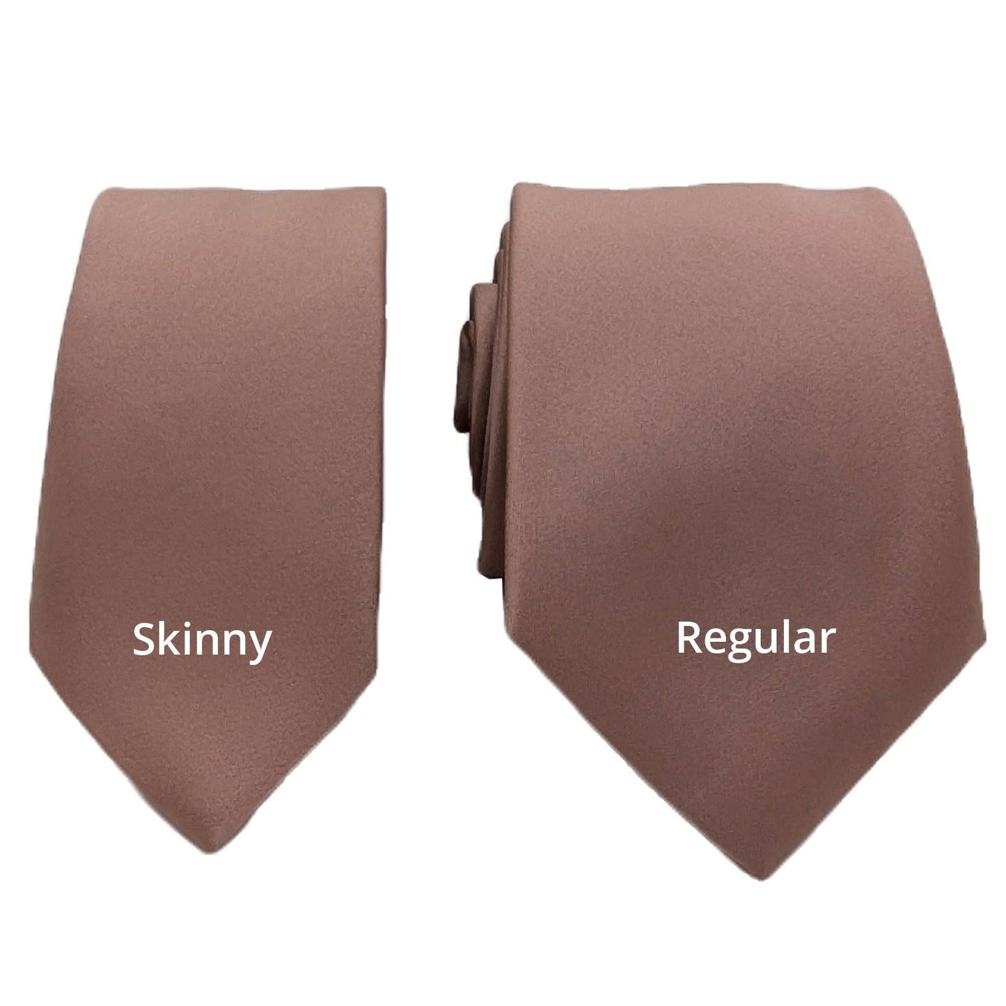 Cocoa Wedding Tie - Wedding Tie - Skinny - Add Pocket Square - Save £1.00 - Swagger & Swoon