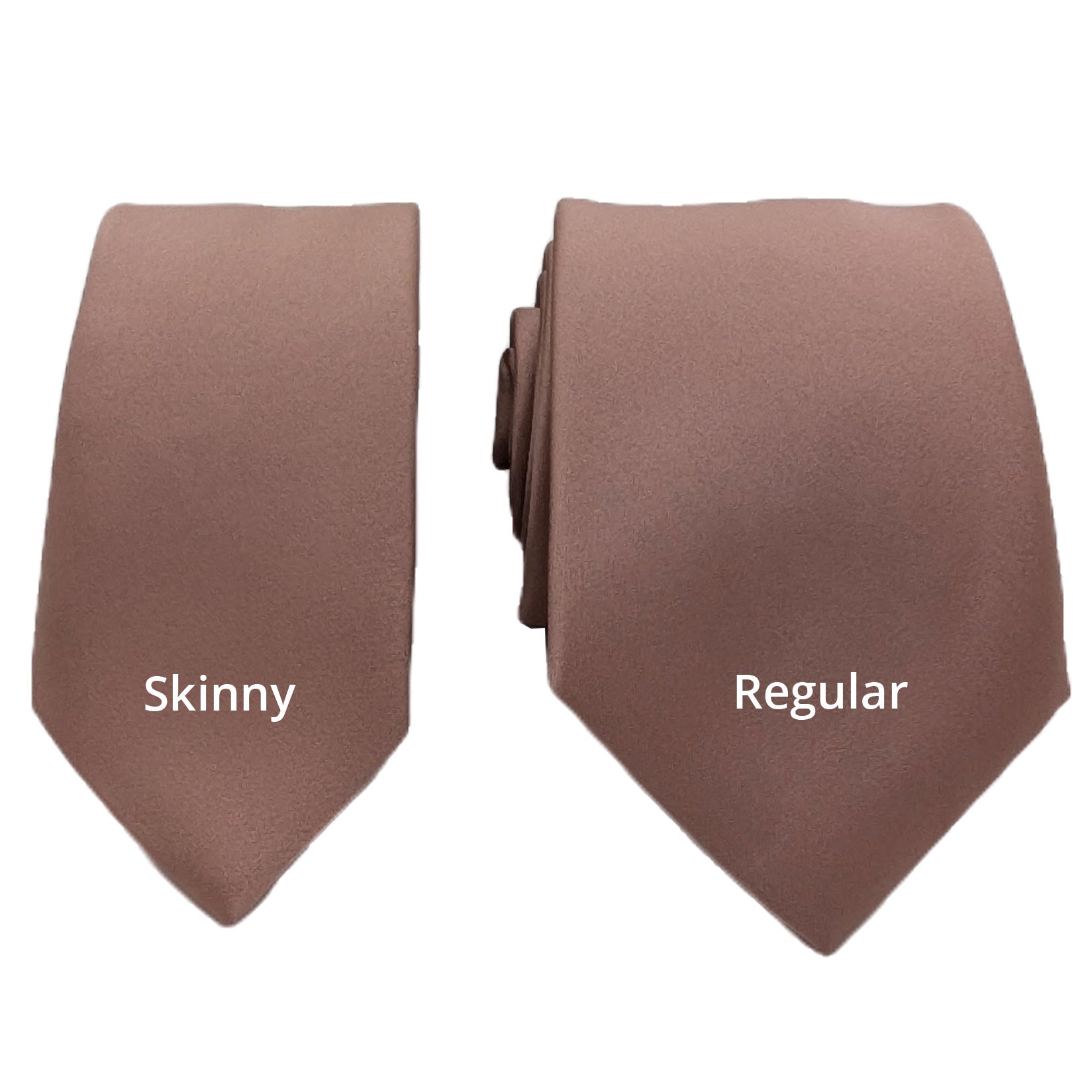 Cocoa Wedding Tie - Wedding Tie - Skinny - Add Pocket Square - Save £1.00 - Swagger & Swoon