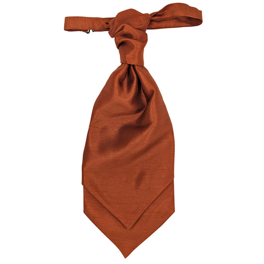 Russet Shantung Wedding Cravat