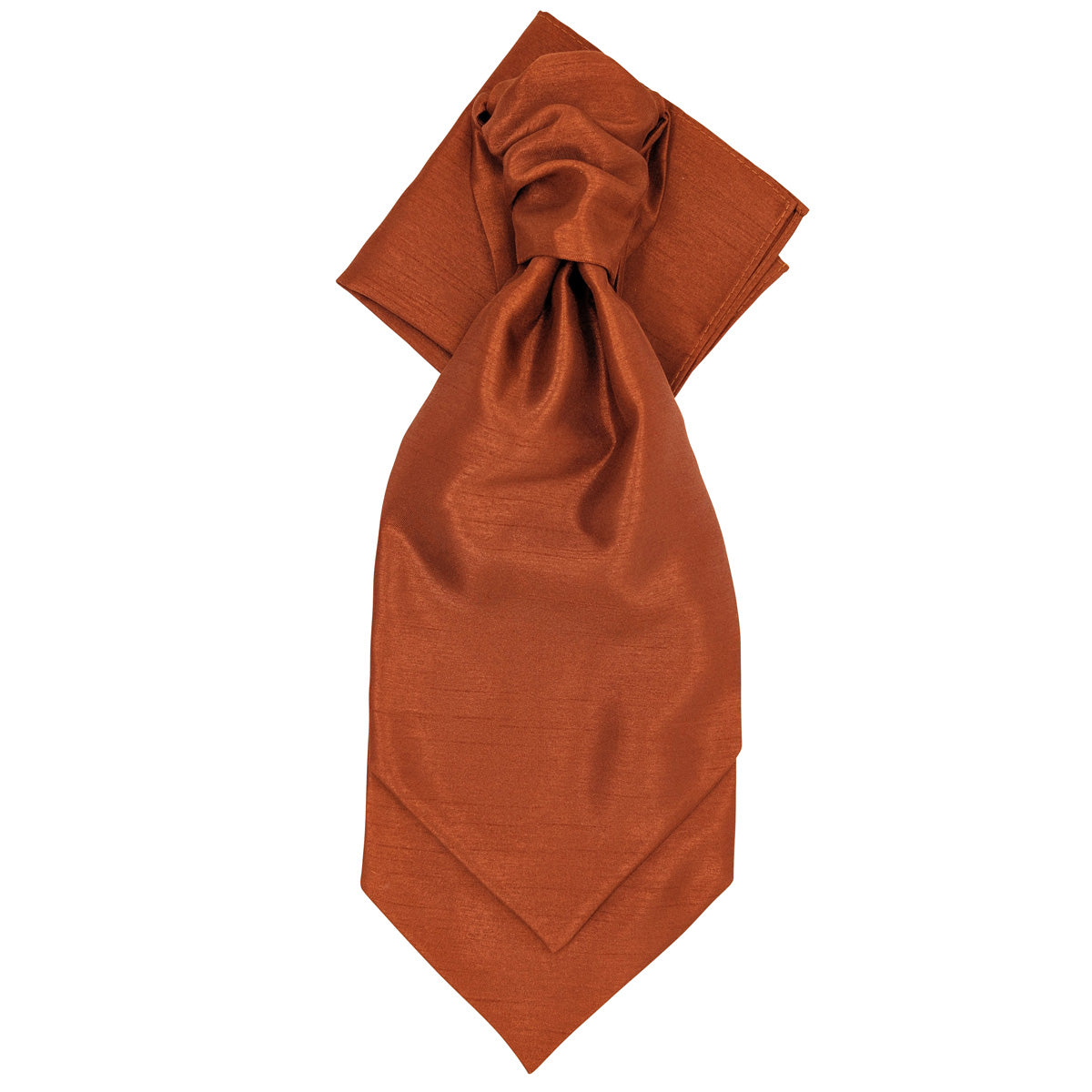 Russet Shantung Wedding Cravat