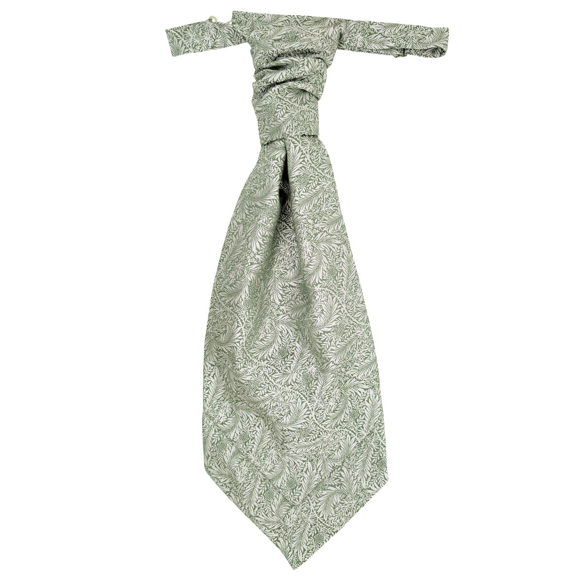 Sage & Silver Leaves Wedding Cravat