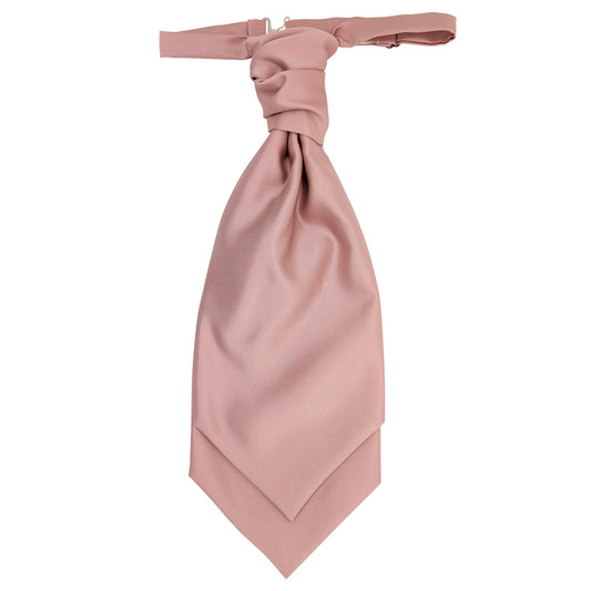 Suede Pink Boys Wedding Cravat