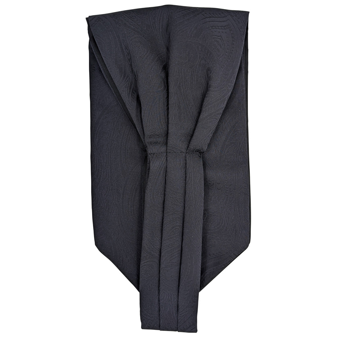 Black Paisley Silk Day Cravat
