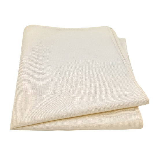 Cream Silk Pocket Square - Wedding Pocket Square - Swagger & Swoon