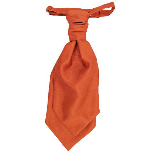 Rust Shantung Wedding Cravat