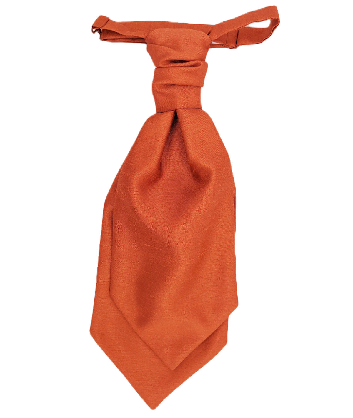 Rust Shantung Wedding Cravat