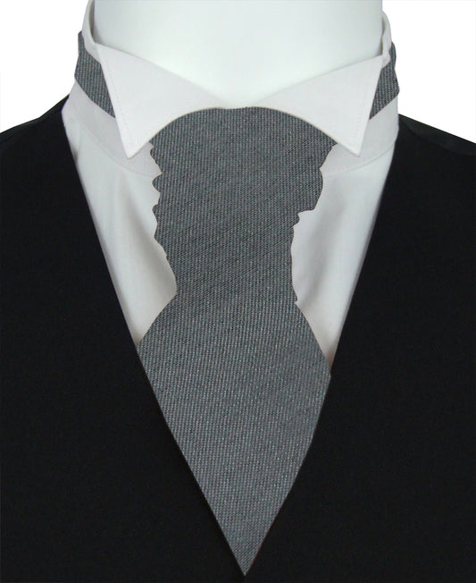 Slate Shantung Boys Wedding Cravat