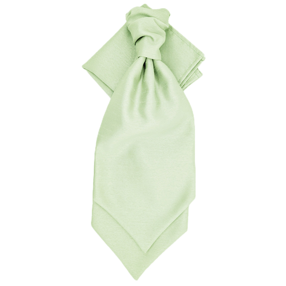 Water Mint Shantung Wedding Cravat