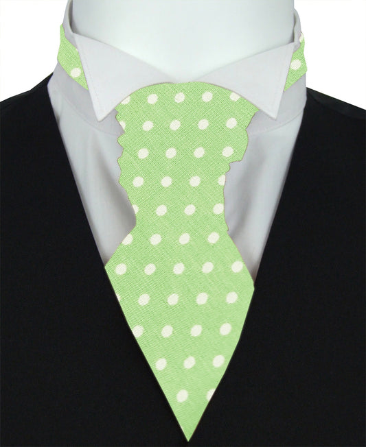 Pistachio Spot Boys Wedding Cravat