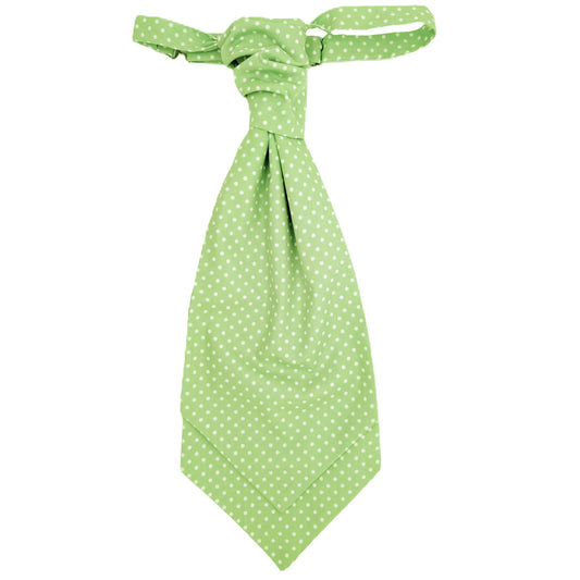 Pistachio Spot Boys Wedding Cravat