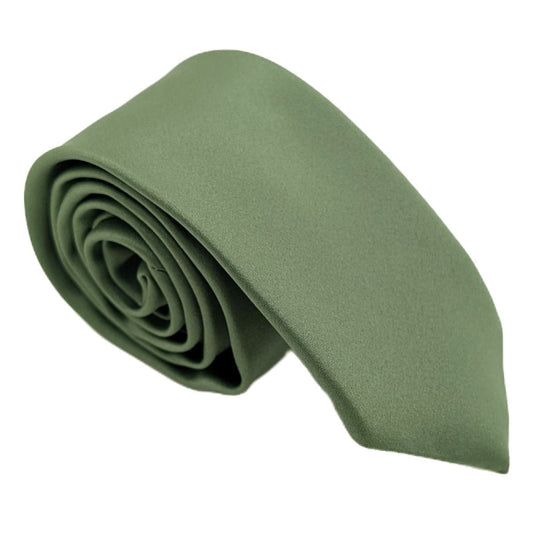 Dark Sage Wedding Tie - Wedding Tie - Skinny - Tie Only - Swagger & Swoon