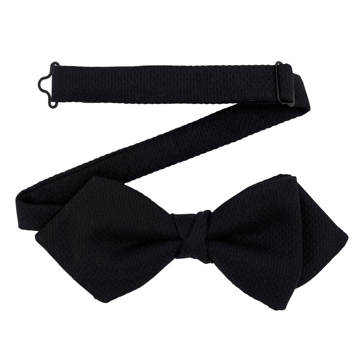 Diamond Point Black Marcella Bow Tie | Men's Formal Bows | Formalwear ...