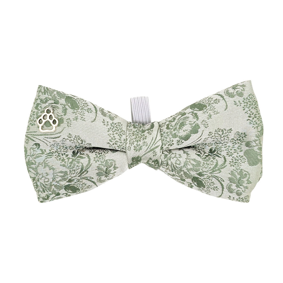 Wild Sage Floral Dog Bow Tie