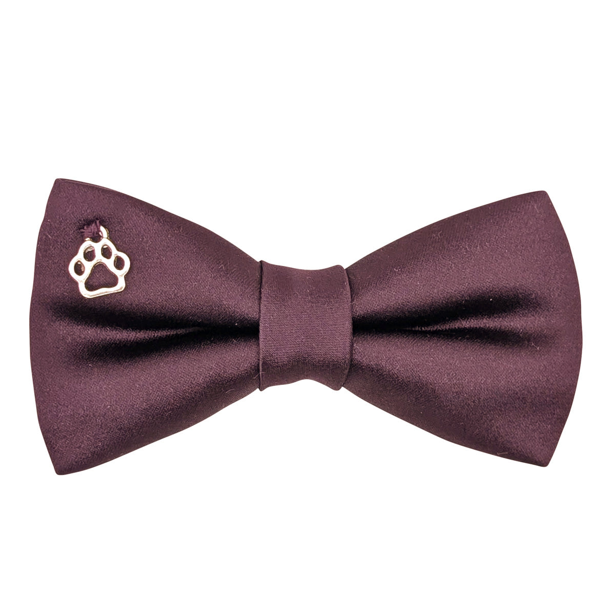 Aubergine Dog Bow Tie