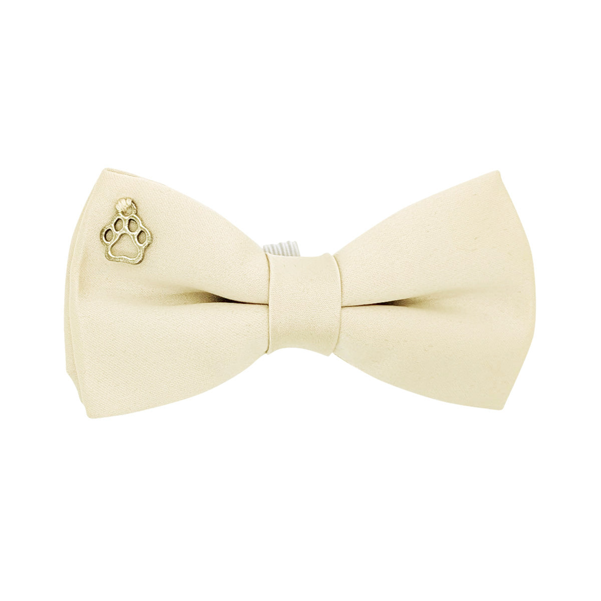 Champagne Ivory Dog Bow Tie