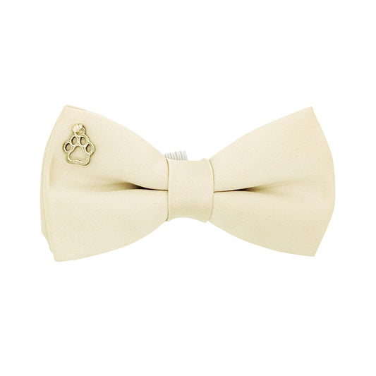 Champagne Ivory Dog Bow Tie