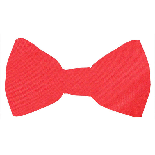Flame Shantung Boys Bow Ties - Childrenswear - Neckstrap (Age 5 - 12) - Swagger & Swoon