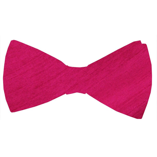Fuchsia Shantung Boys Bow Ties - Childrenswear - Neckstrap (Age 5 - 12) - Swagger & Swoon