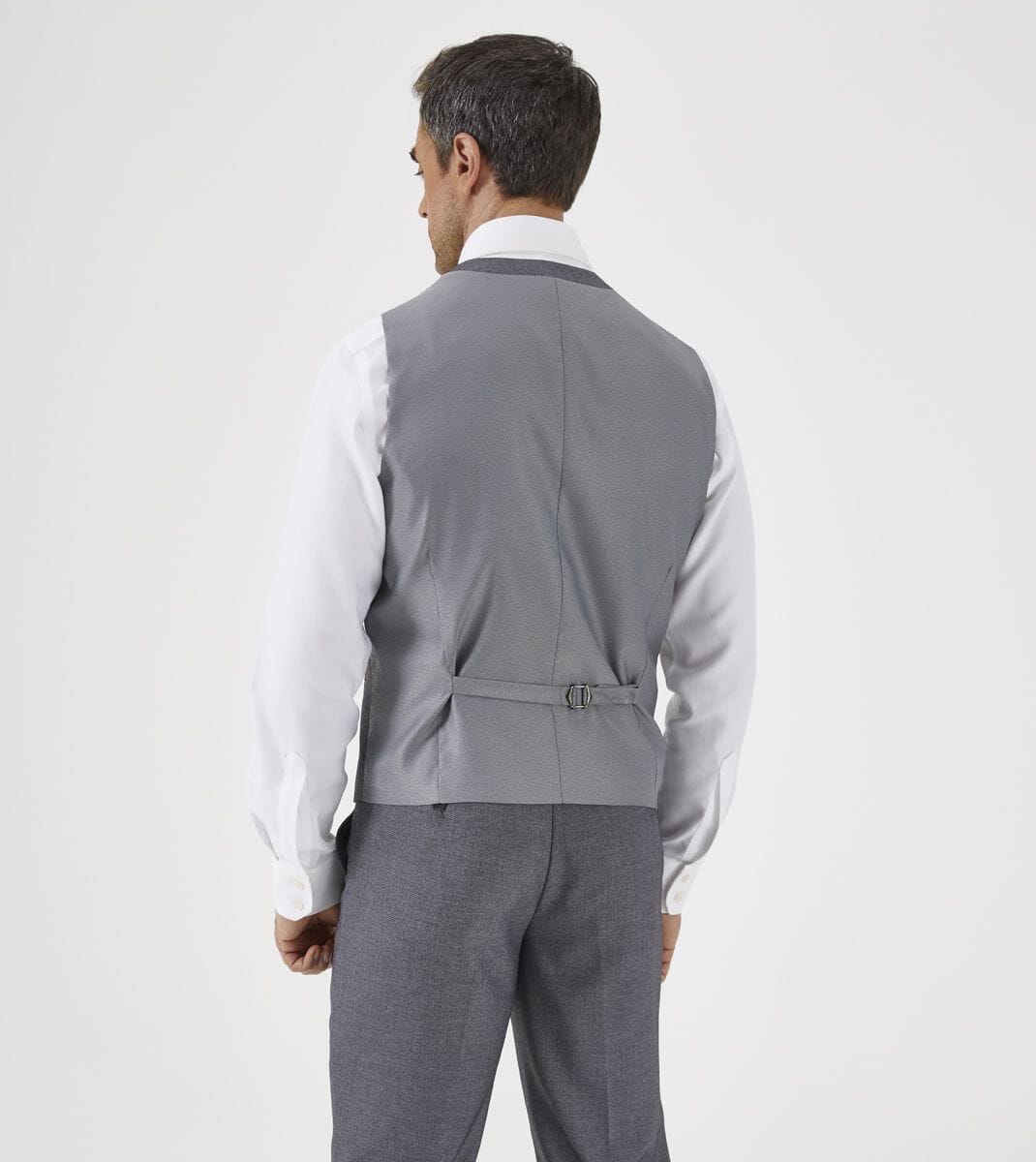 Harcourt Silver Waistcoat - Waistcoats - 34R - Double Breasted - Swagger & Swoon
