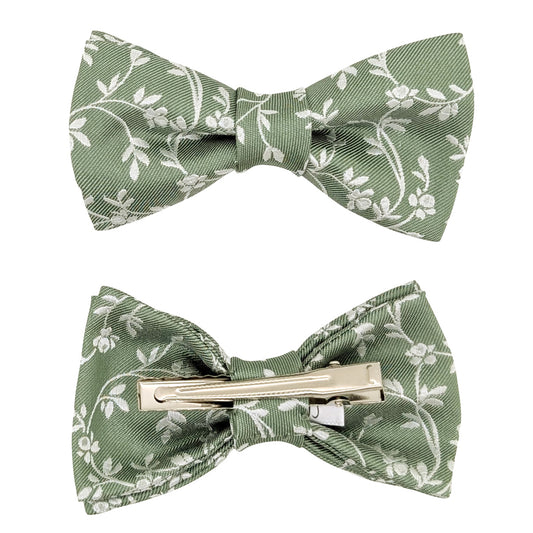 Wild Sage Leaves Hair Bow