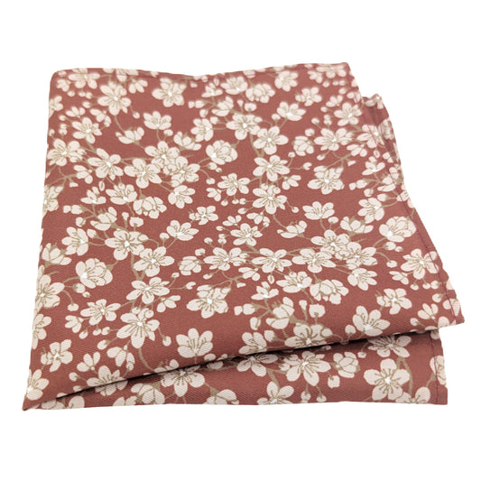 Russet Blossom Pocket Square