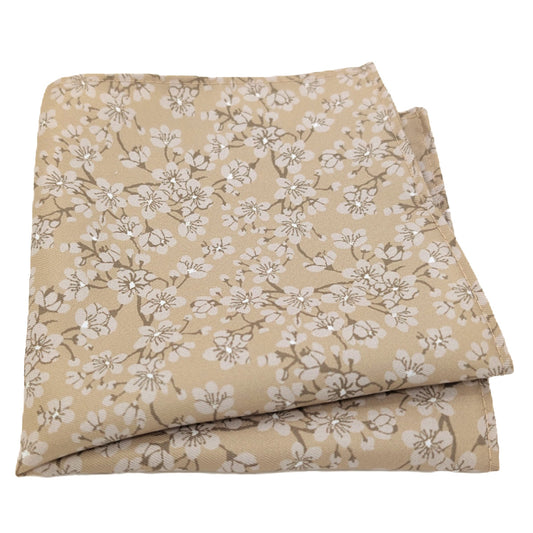 Champagne Blossom Pocket Square