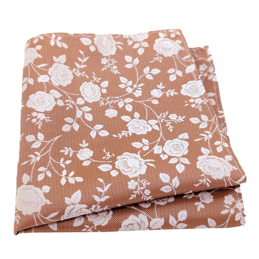 Pale Ochre Rose Petals Pocket Square