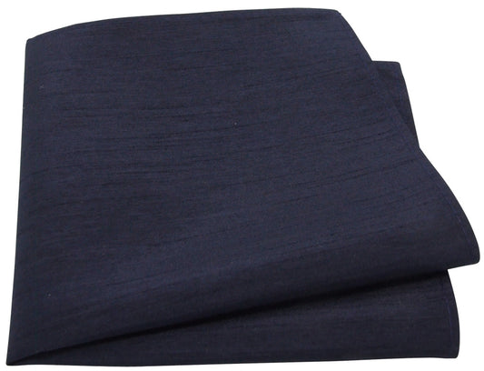 Midnight Shantung Pocket Square