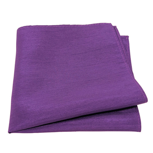 Majestic Purple Shantung Pocket Square