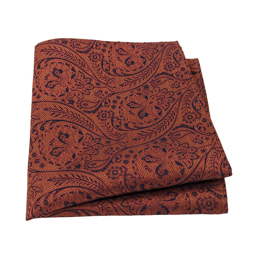 Sunset Lace Paisley Pocket Square