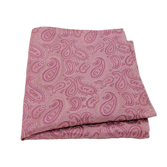 Pink Sky Paisley Pocket Square