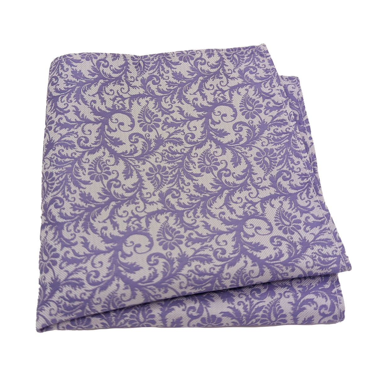 Violet Venetian Paisley Pocket Square