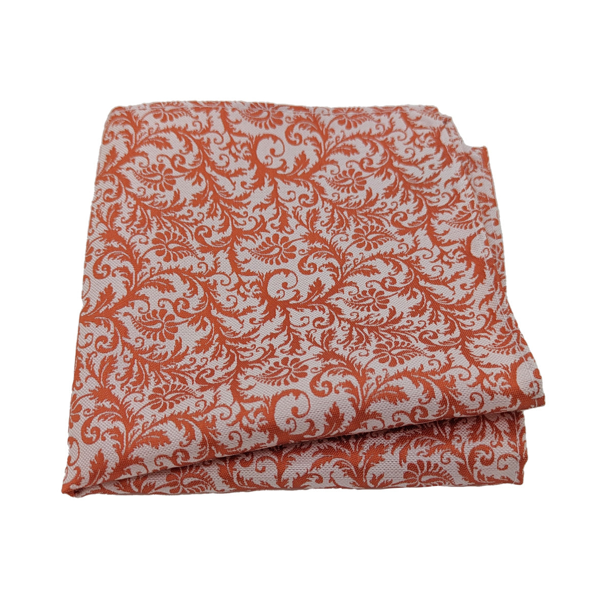 Orange Venetian Paisley Pocket Square