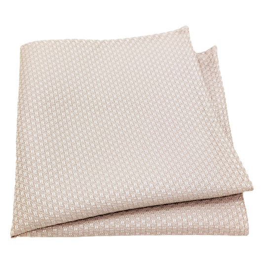Oyster Woven Pocket Square