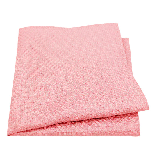 Rose Pink Woven Pocket Square