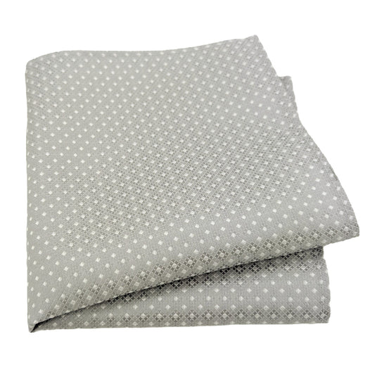 Pearl Grey Diamonds Pocket Square