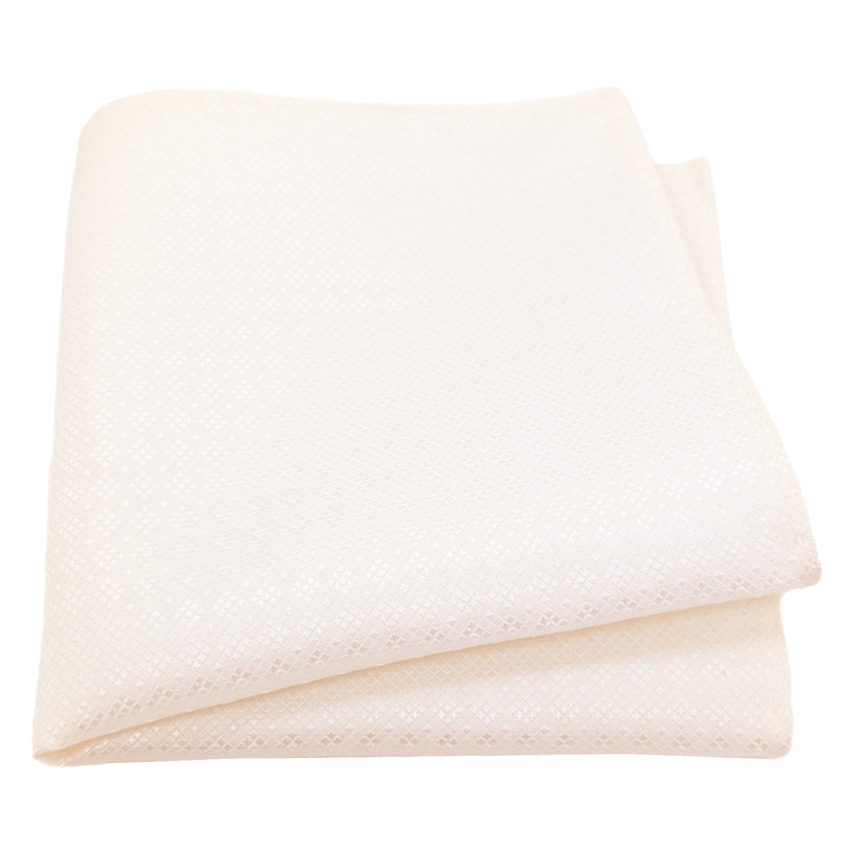 Ivory Diamonds Pocket Square