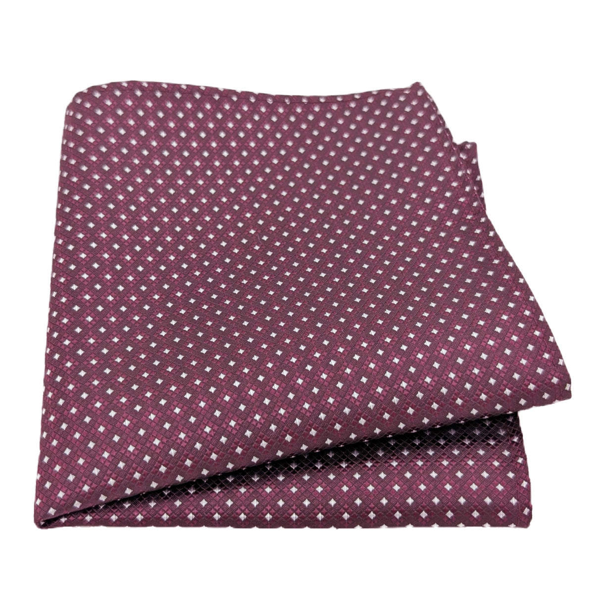 Mix and Match - Cassis Patterned & Cassis Wedding Tie Set