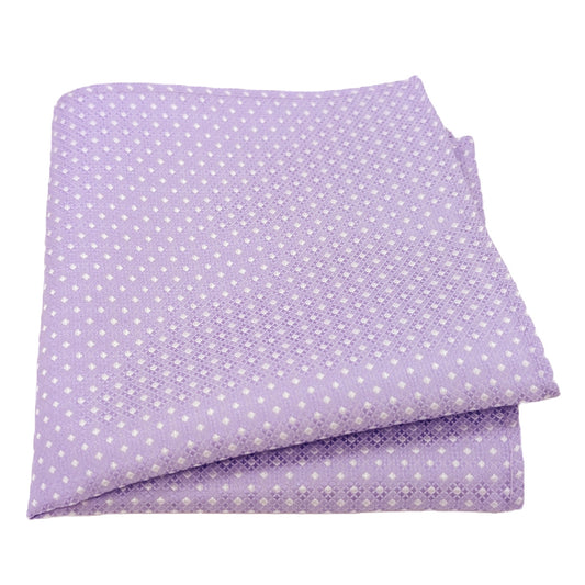 Cool Lilac Diamonds Pocket Square