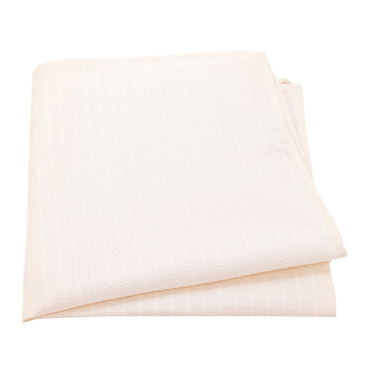Ivory Pin Dots Pocket Square