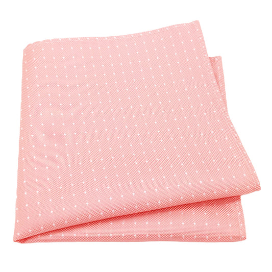 Rose Pink Pin Dots Pocket Square