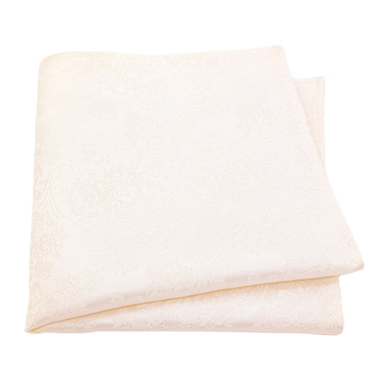 Ivory Floral Pocket Square