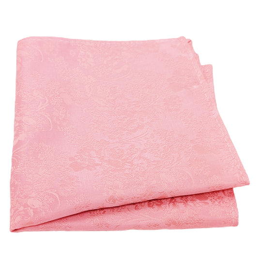 Rose Pink Floral Pocket Square