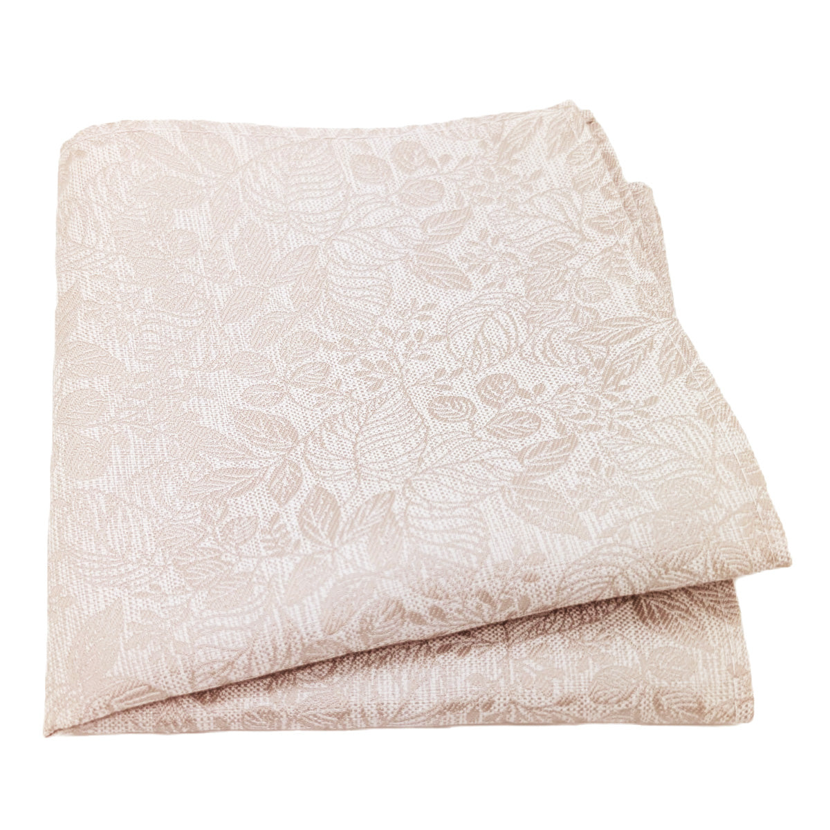 Oyster Woodland Leaves Pocket Square