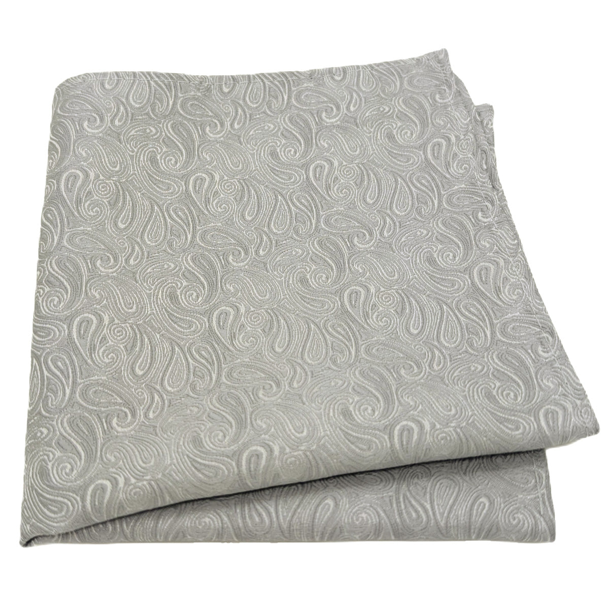 Pearl Grey Paisley Wedding Swatch